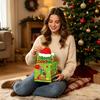 Yousheng Merry Christmas Money Box for Cash Gift Pull, Green Elf Surprise Money Holder with 50 Pcs Transparent Bags for Kids Adults
