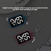 LED Keychain Pocket Watch Digital Electronic Watch Keychain Luminous Function Hanging Watch Touch Display Digital Pendant Watch