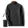 Men's High Neck Pure Wool Knit Sweater - Thick, Soft, Versatile Pullover
