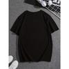 Men's summer 100% pure cotton fashionable casual loose Japanese samurai sword pattern printed round neck short sleeved T-shirt