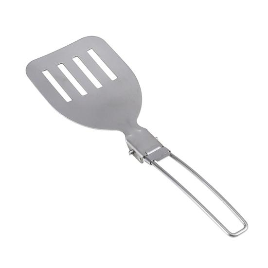 Stainless Steel Tableware Foldable Design Hollow Handle Portable Cookware Camping Hiking