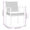 VidaXL Garden Dining Set 7 Pcs Cushions Wicker Steel 3186983