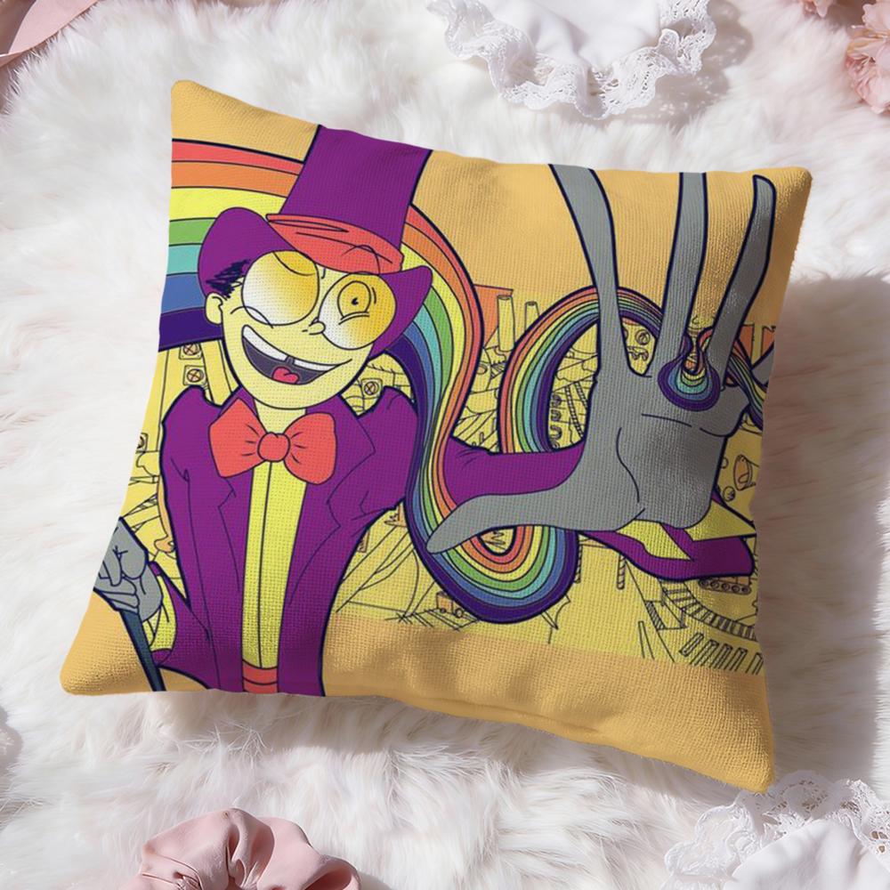 Cool Cartoon S-Superjail Cushion Cover Premium Comfort Reversible Pillow Cove -Two in One Design for Any Room & Car Interior