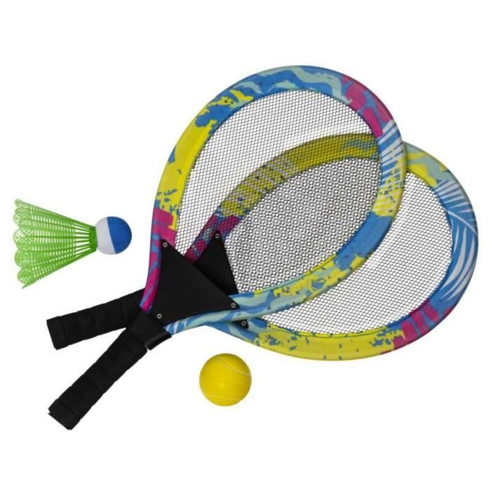 Jeu de raquettes - Free Easy - 4 pcs - Tennis - Badminton - Mixte