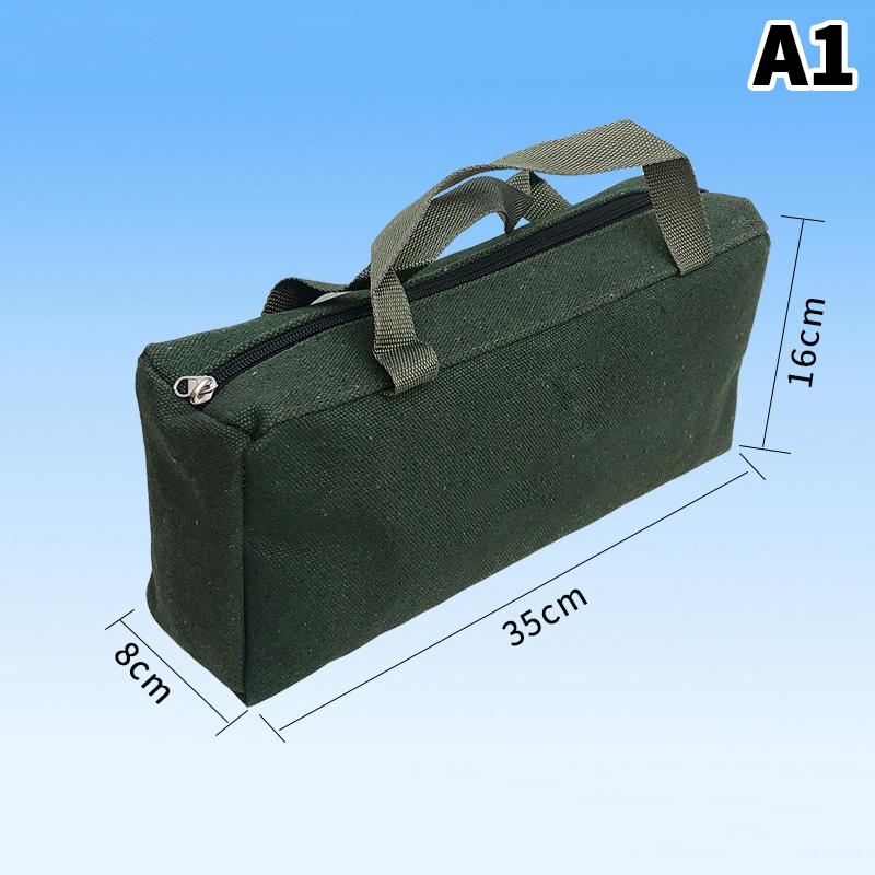 Durable Thicker Canvas Tool Bag Screwdriver Tools Packaging Large Capacity Repair Storage Pouch Electrical Tool Organizer