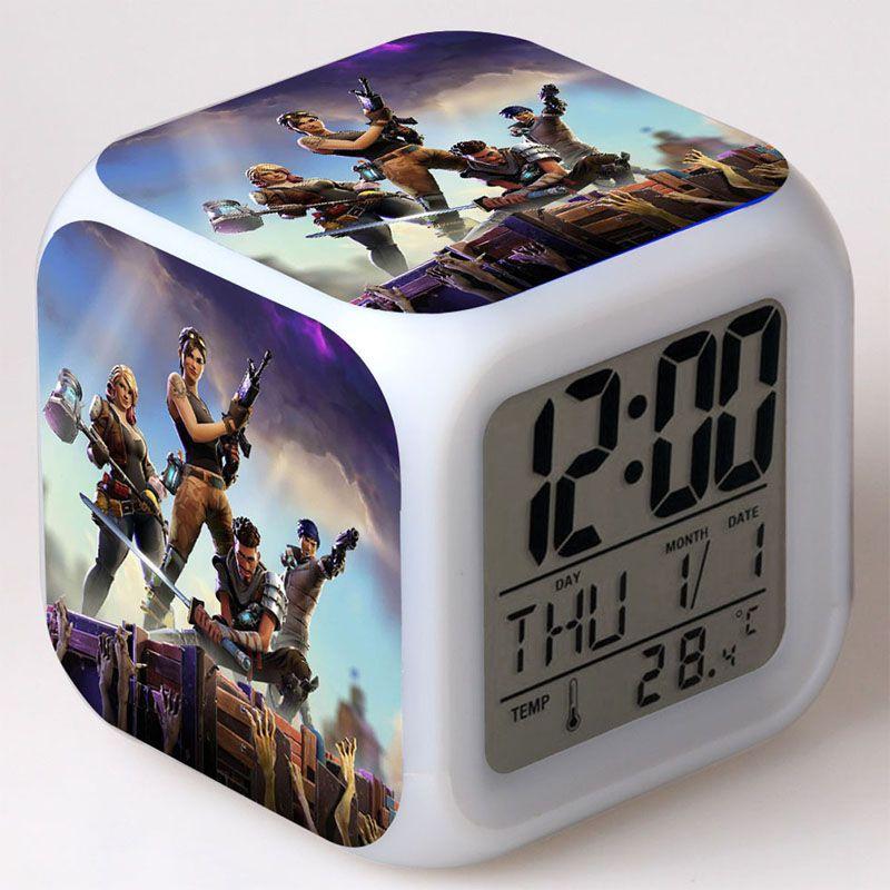 Colorful Multi-function Digital Alarm Clock With Led Display And Thermometer