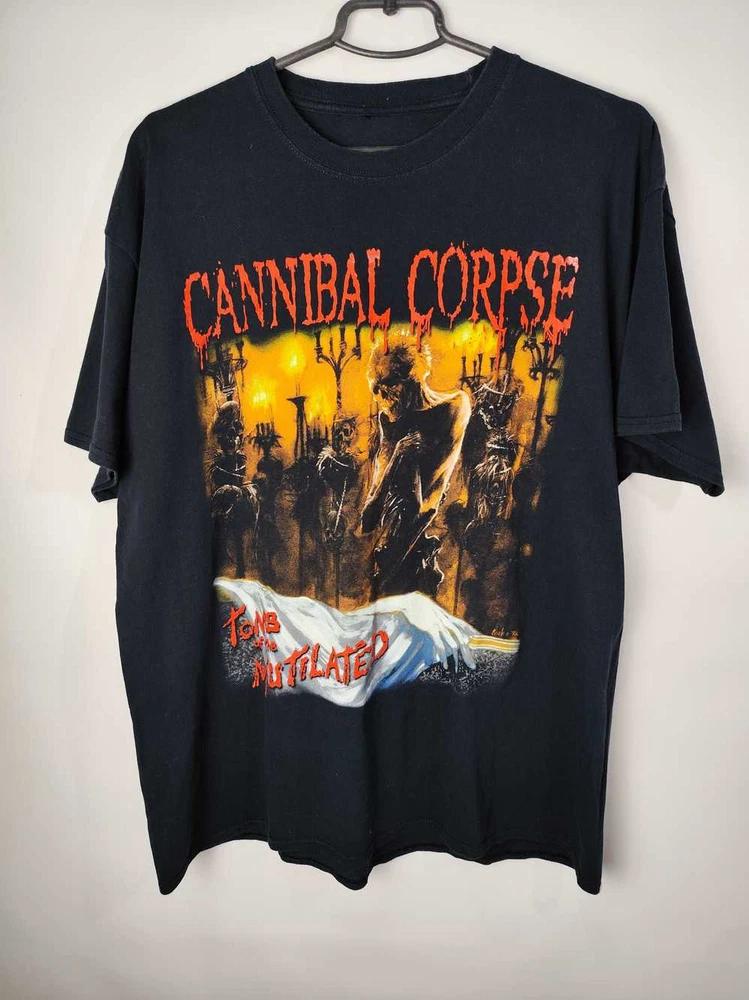 Vintage Streetwear Rock Cannibal Corpse Band TShirt Reprint S