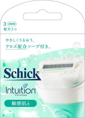 Schick Intuition Wymienne ostrza do maszynki do golenia dla kobiet o wrażliwej skórze (3 kawałki)