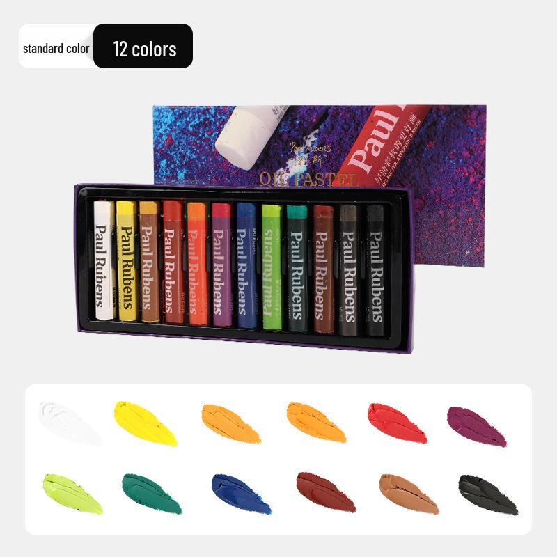 Rubens Washable Oil Pastels for Children: Soft Crayons in 24, 36 Heavy, and 48 Macaron Colors