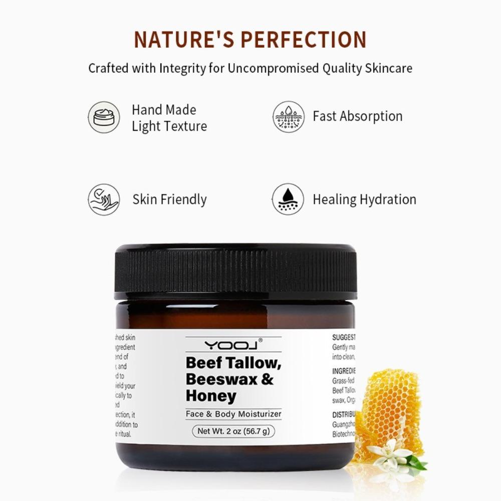 Brightening Beef Tallow Beeswax Gentle Skin Balm Skin Care Moisturizing Cream