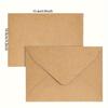 Kraft Paper Envelope Solid Color Blank Small Envelope - Perfect for DIY Greeting Cards, Wedding Invitations & Birthday Notes