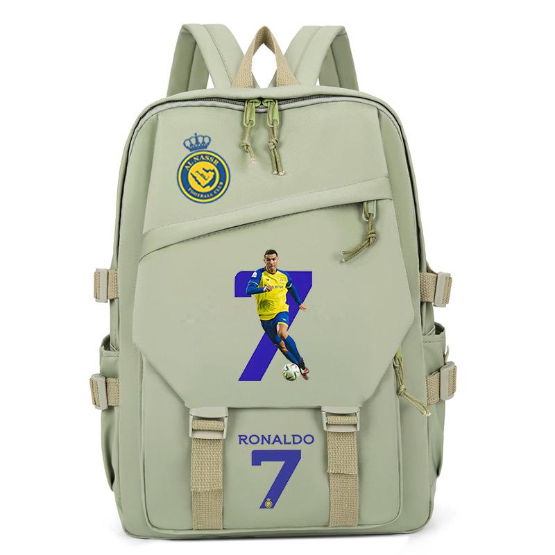Football Player C Luo Peripheral Printing Trend Schoolbag Junior High School High School Students Large Capacity Spine Backpack