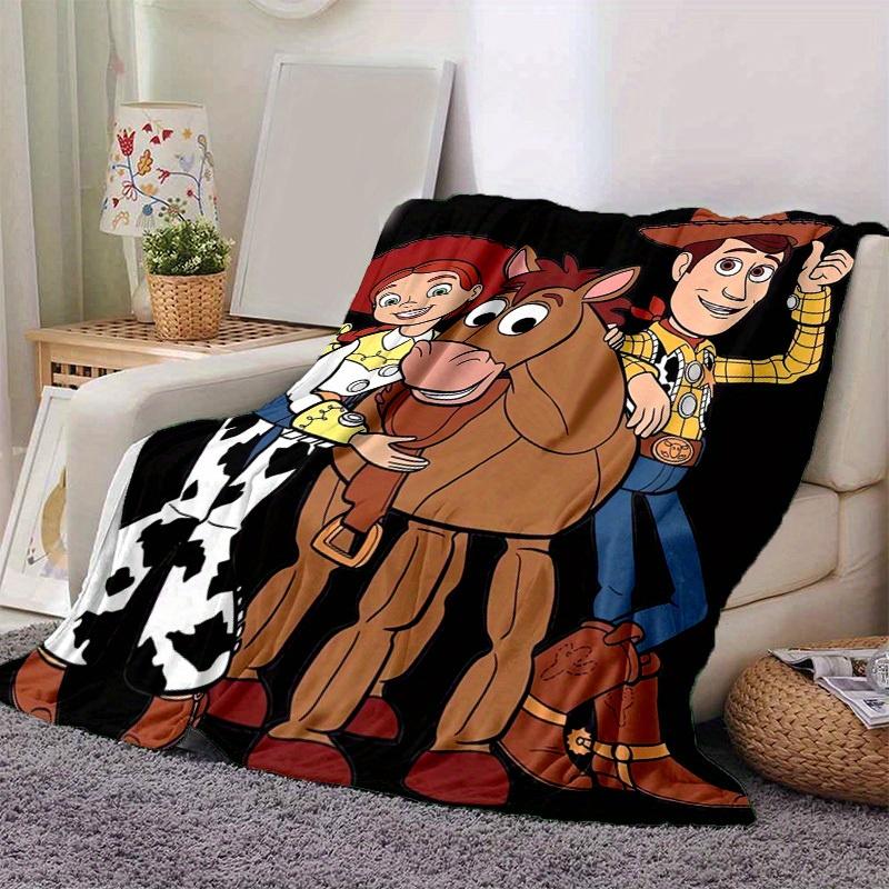 1 pezzo, Coperta Toy Story Jessie Woody Bullseye Arredo Casa, Coperta per Divano, Esterno, Idea Regalo, Flanella, Camera da Letto, Soggiorno, Viaggio, Campeggio, Uso in Auto
