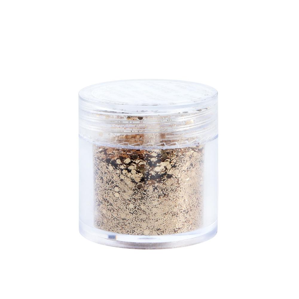 Explosive glitter sand gold glitter nail glitter decoration, Japanese autumn and winter bottle packaging, PET nail powder, drip filled