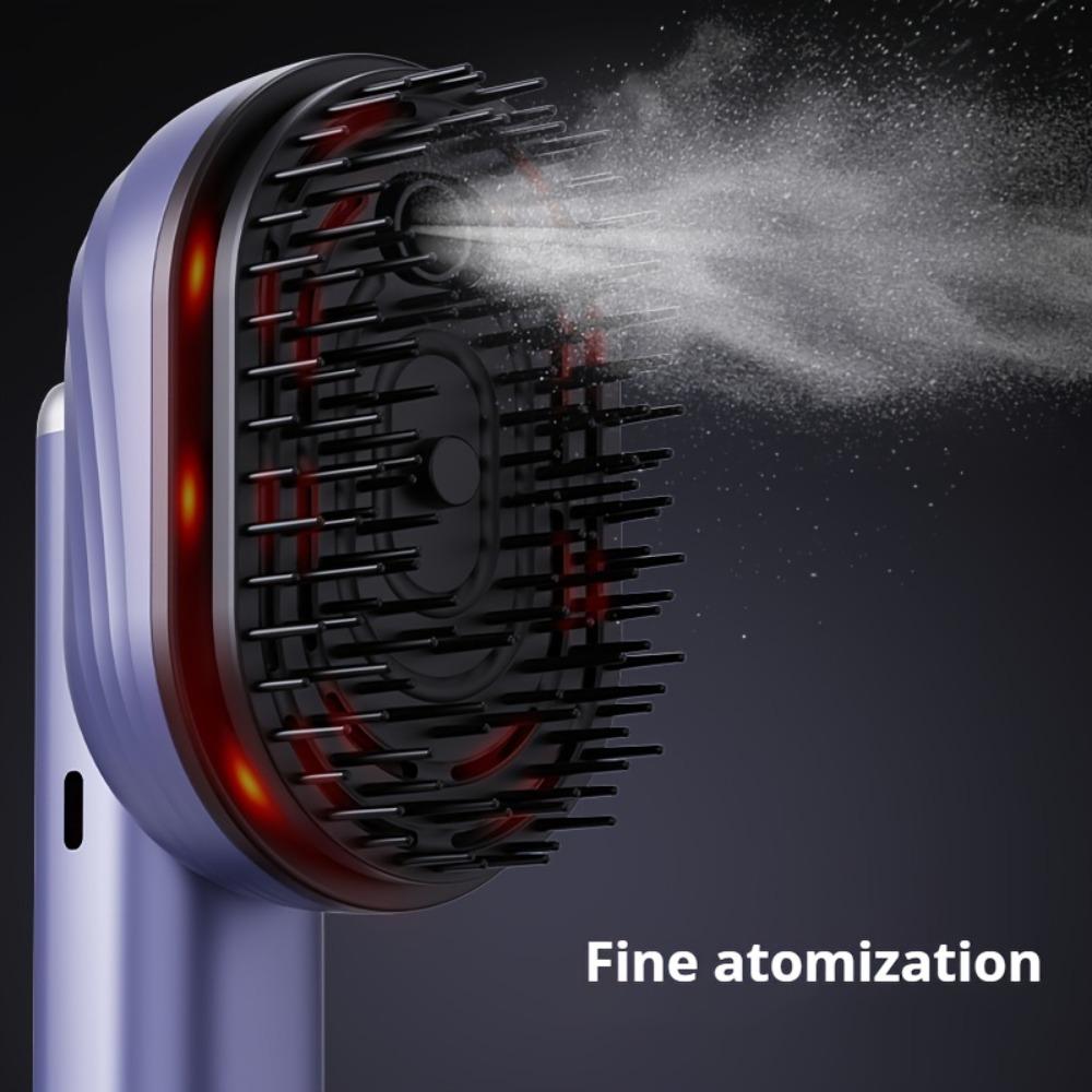 Anti-Frizz Large Tank Electric Spray Hair Brush 2-In-1 Misting Hair Brush Barber Shop Salon