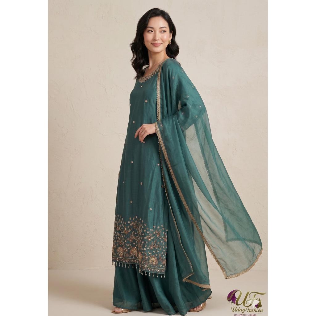 Party Look Party Wear Pakisatni Sharara Suit Bollywood Ethnic Salwar Kameez