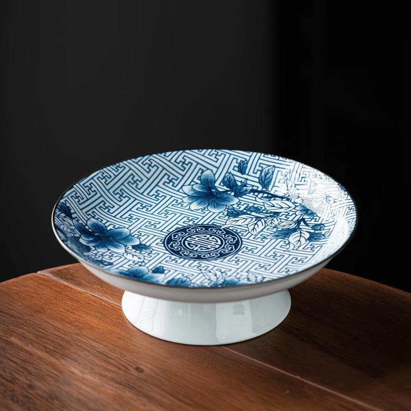 Chaxun Ceramic High-Footed Serving Plate