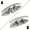 4.5/5/6/8 Inch Boat Folding Cleat Marine Hardware 316 Stainless Steel Mirror Polished Flip-up Mooring Boat Cleats