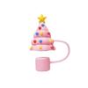 10mm Drinking Straw Cap Leak Stopper Christmas Gift Cute Silicone Straw Sleeve Party Decor Cup Accessories Spill Proof Stopper
