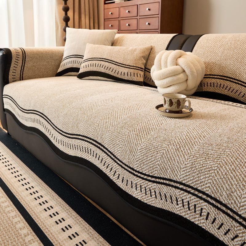 

Современные подушки для дивана с раздельным сиденьем - Нескользящие чехлы из шенилла и кожи, Роскошная посадка для любого сезона для 1-4-местных и секционных диванов, Машинная стирка 90*160cm