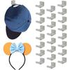 24 Packs Wall Cap Hooks, Strong Adhesive Hat Rack, Stylish Home Decor, Two Tallation Methods, Hat Display Organizer, Hat Organizer, Wall-Mounted Hat