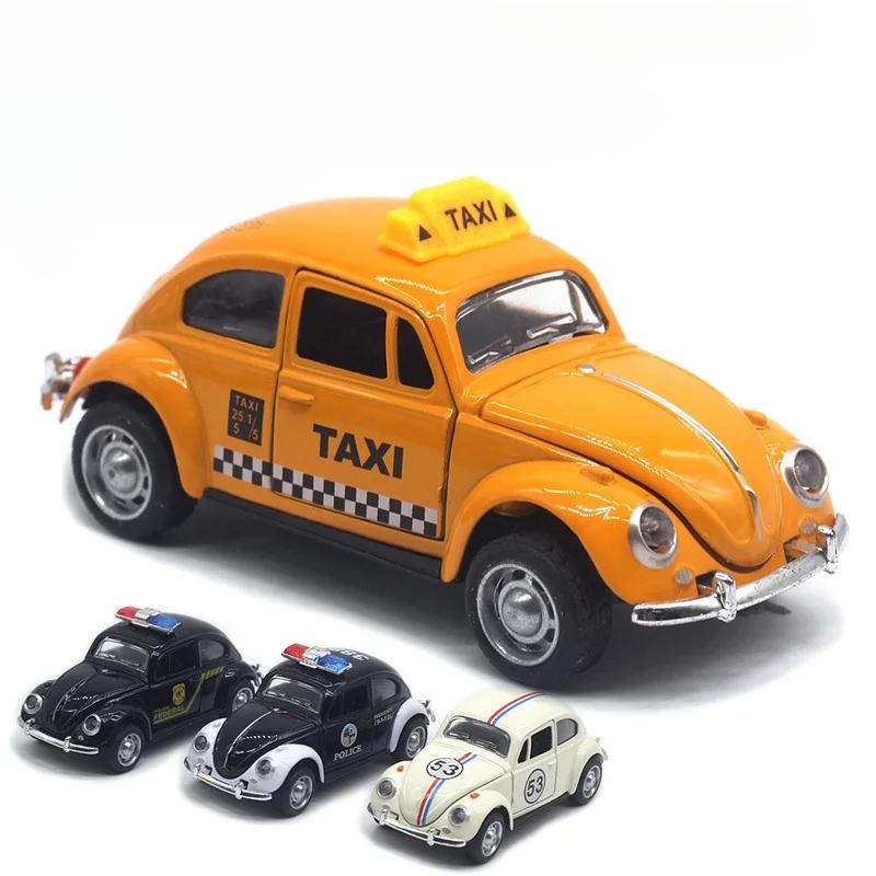Classical Police Car, Taxi, Racing Car, Rebound Car Model, Children'S Toy Gift