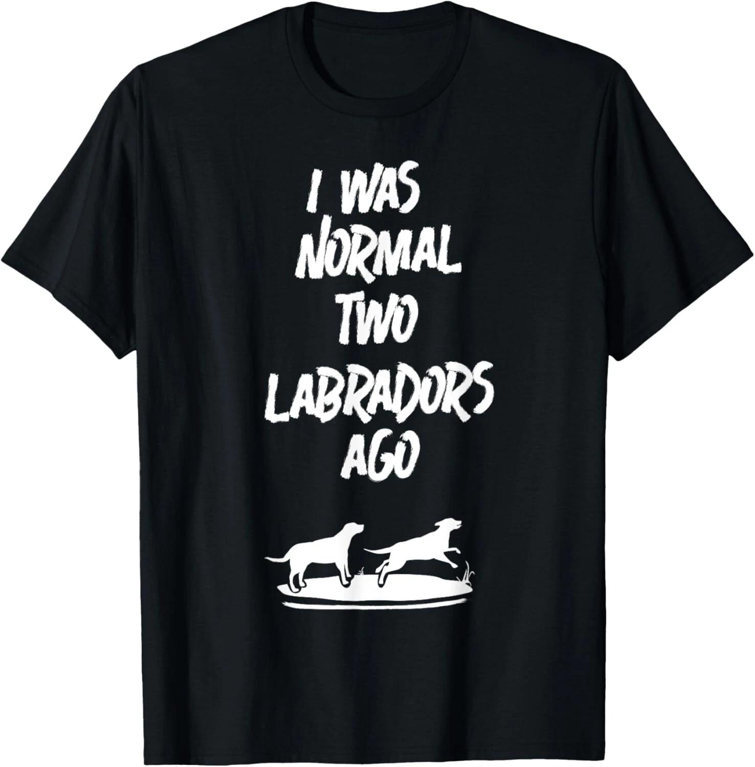 2 Two Labrador Retriever Ago Black Yellow Chocolate Lab Dog Gift Unisex T-Shirt XL