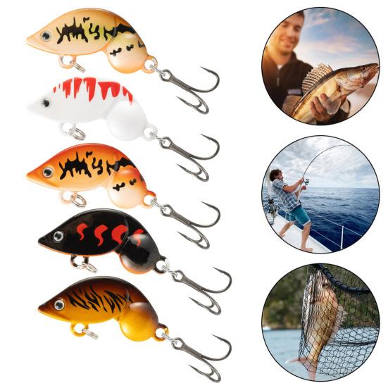 Lure Bait with 3D Simulated Eyes Bright Color Realistic Looking Artificial Lure Bait Swimbait with Treble Hook Fishing Gear
