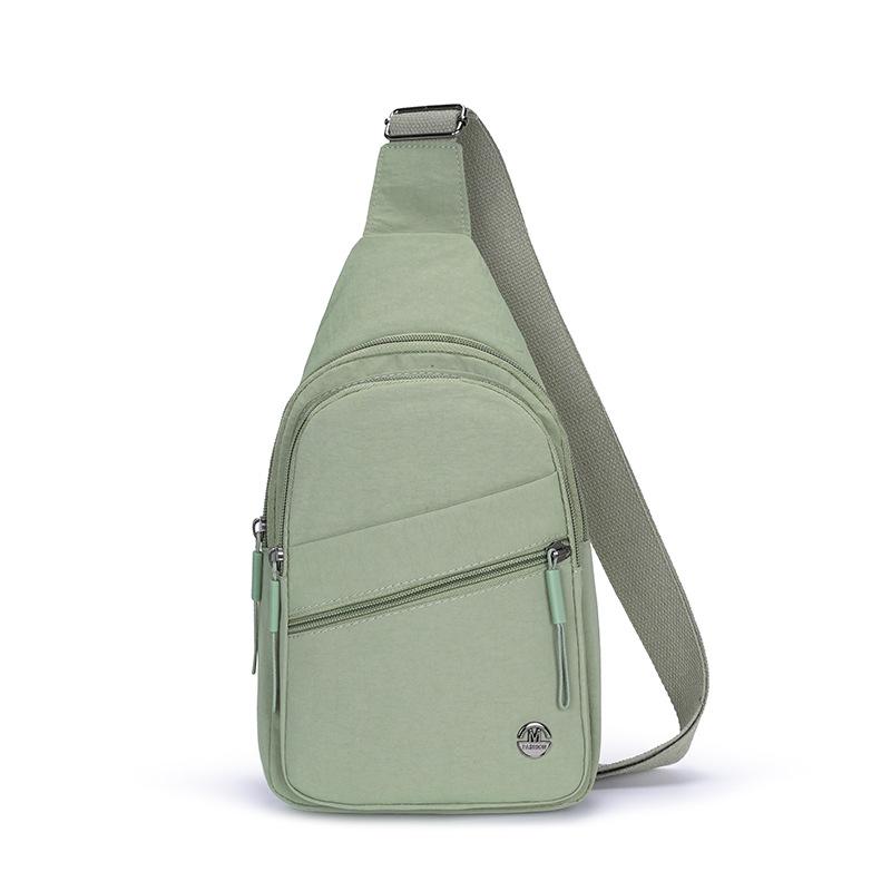 Crossbody Bag Women's Chest Bag Lightweight Water-Repellent Nylon Bag Outdoor Shoulder Bag