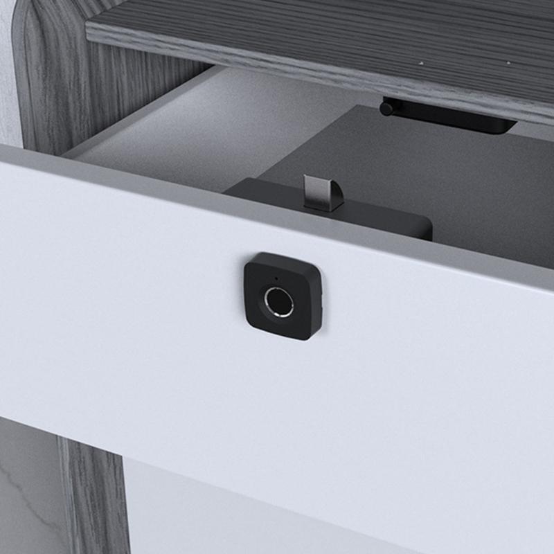 Without Key File Drawer Lock Fingerprint Cabinet Lock With Fast Biometrics Recognition Portable for Home and Office