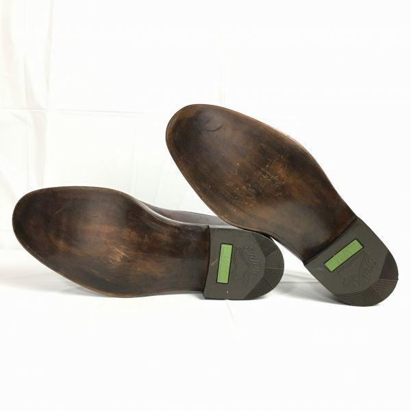 80s-90s Vintage Rare LORY PED Long Wingtip Business Shoes Burgundy Big Size 29.0-30.0(USED)