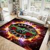 Guns N’ Roses Design Crystal Velvet Carpet Cozy Non?Slip Printed Rug For Bedroom Living Room Entrance
