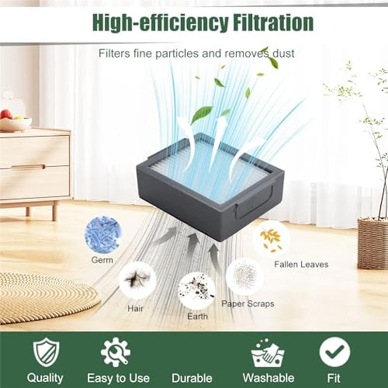 ABWR-For Irobot Roomba I7+ I3 I4+ I6 I6+ I8 I8 HEPA Filters Sweeping Machine Accessories