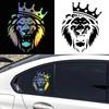 Pegatina de Coche Personalidad Meditación León Automóviles Motocicletas Accesorios Calcomanía de Vinilo pegatina decorativa corona león coche