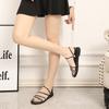 Fashion Open Toe Sandals for Women Roman Style Flat Rubber Woman Shoes Diamond Luxury Summer Anti Slip Hot Daily 2025 On Sale Wholesale