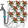 10-Head Automatic Drip Irrigation Kit Quick Connect Garden Watering System Emitters Adjustable Sprinkler Set For Yard Lawn Patio