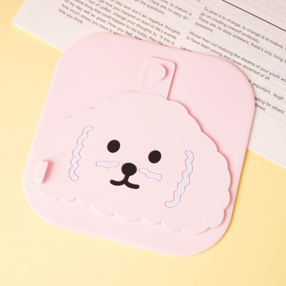 Silicone Shower Drain Cover Insect-proof Cartoon Dog Drain Hair Catcher Anti-Odor Reusable Bathtub Drain Stopper