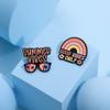 Sloth Cartoon Creative Brooch With Stunning Rainbow Glasses For Fashion Forward Accessory Lovers