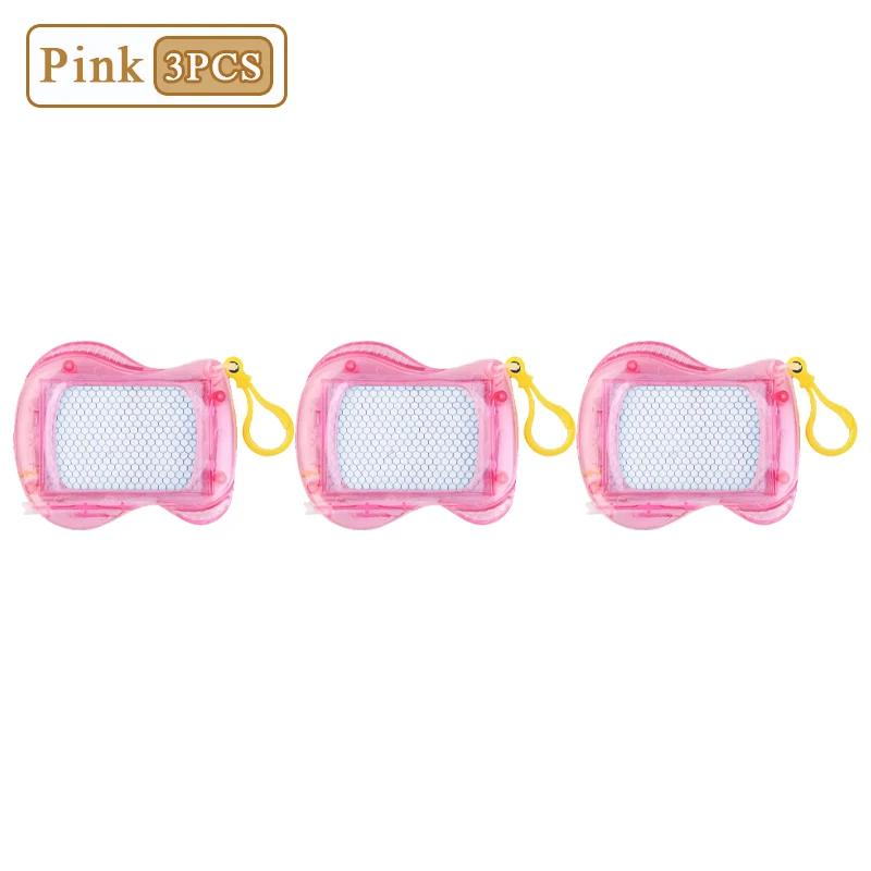 1-10PCS Mini Magnetic Drawing Board Keychain  Doodle Pad with Stylus Portable Toy Erasable Writing Board Educational Kids Gift