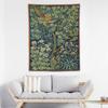 Vintage Plant Tapestry Wall Hanging,Medieval Classic Vintage Flowers Pattern Modern Wall Art Décor,Retro Floral Home Décor For