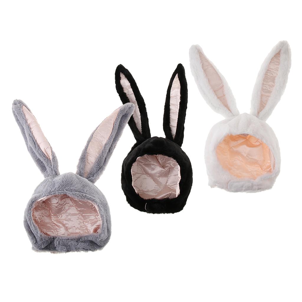 Bunny Hat Cartoon Rabbit Long Ears Plush Costume Hat for Winter Children’s Party Halloween Christmas Photo Prop