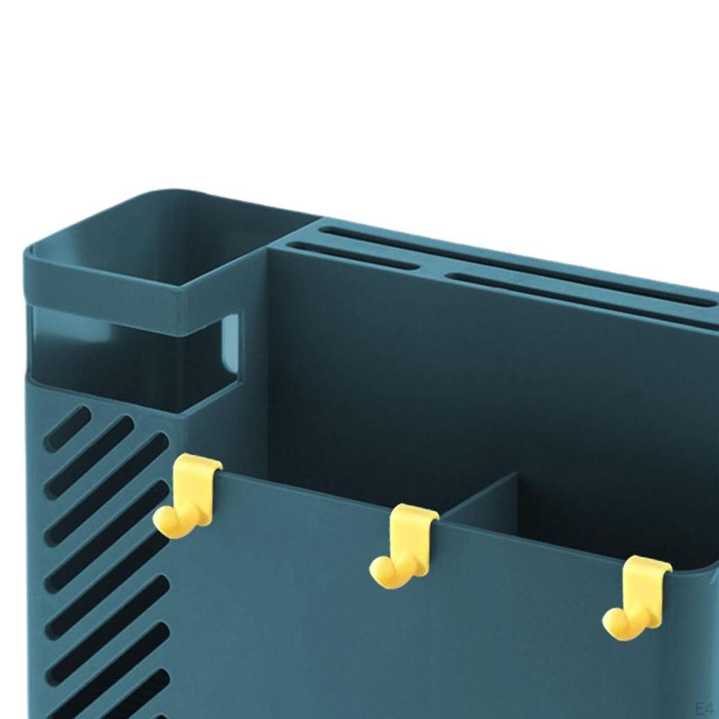 Chopstick Drainage Box Kitchen Utensil Rack, Wall Mount, Flatware Organizer Sturdy Chopsticks Holder