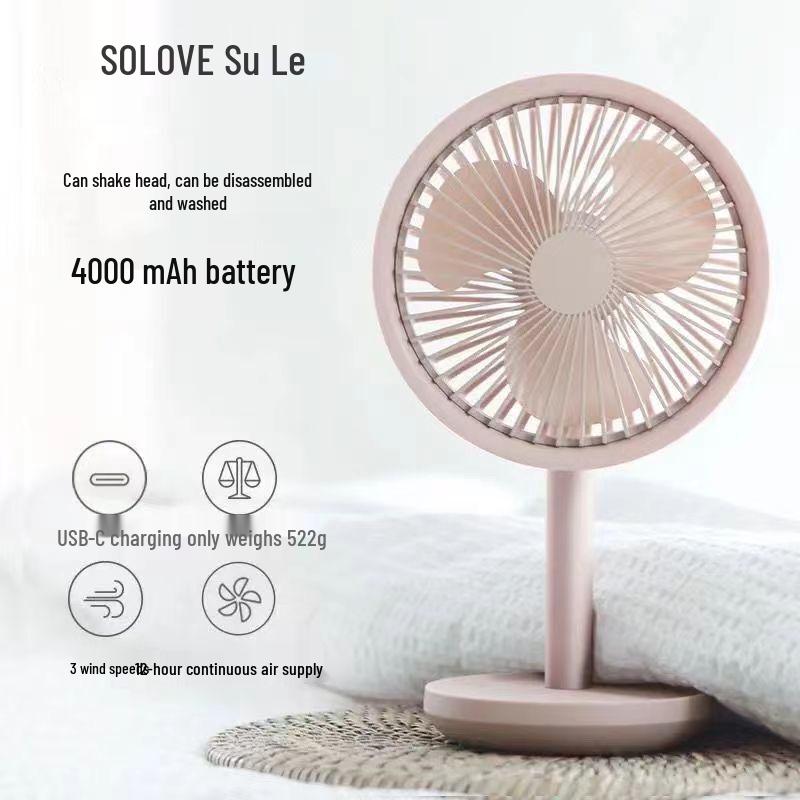 Ventilador de Escritorio Portátil USB Sole F5