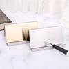 Steel Name Card Display Stand Business Card Storage Name Tag Display Rack Business Card Holder