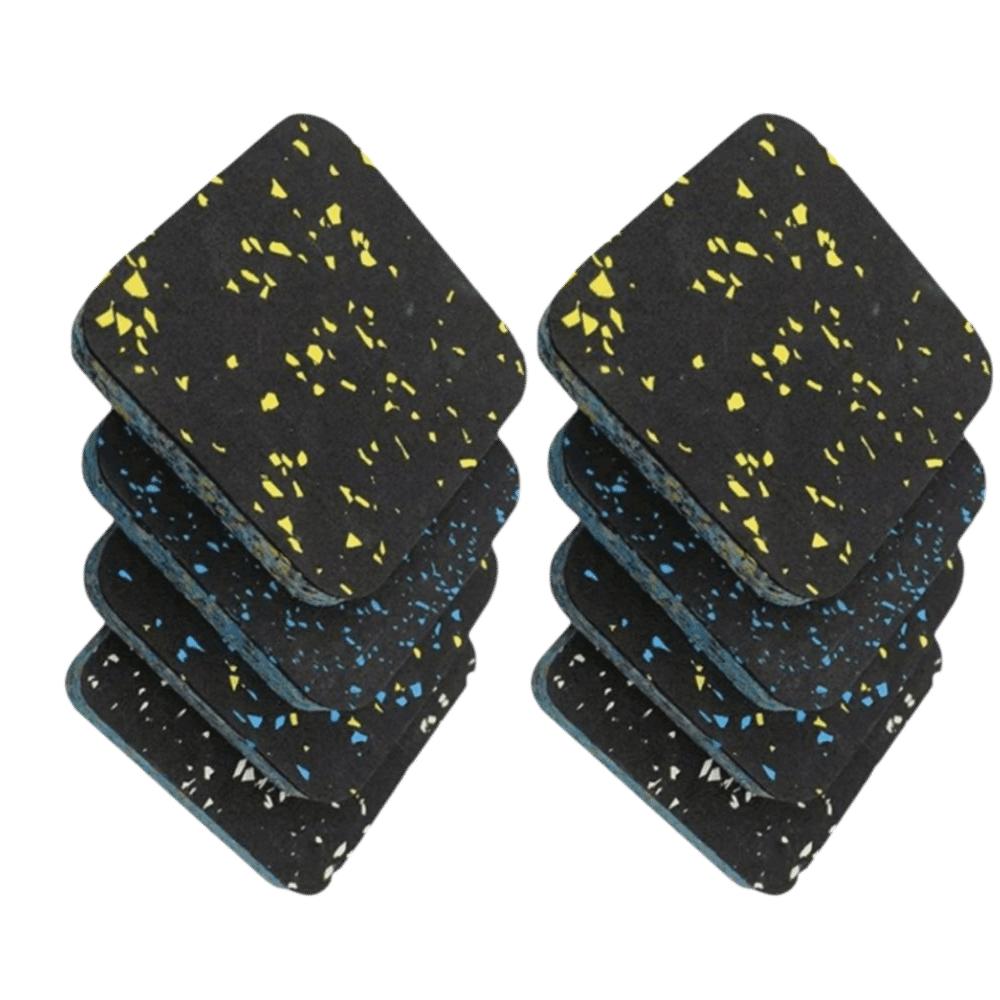 8pcs Two-Layer Composite Exercise Equipment Mats Anti-Slip Anti Vibration Pads  Laundry Room