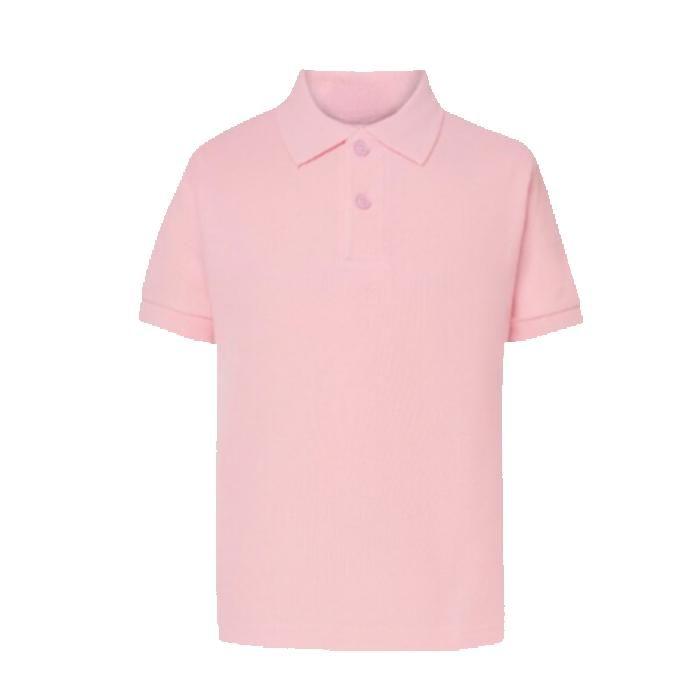 Polo enfant manches courtes blanc - gris - rose ( lot 3 ) - - Blanc