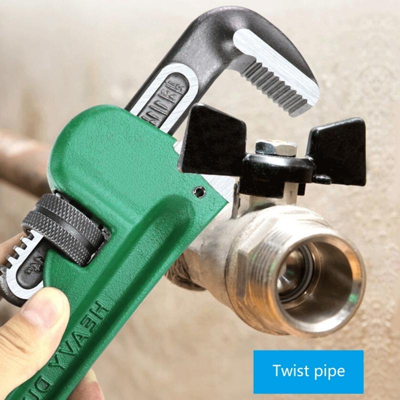 Large Opening Spanner 8/14inch Steel Professional for Industrial Application Home Repair Pipes Vise Building Wrench