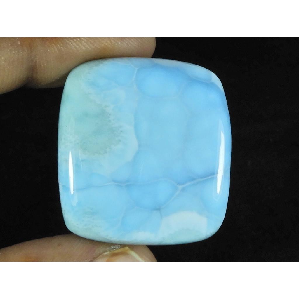 26X29MM Natural Blue Larimar Shape Octagon Cabochon Loose Gemstone 51Cts. LR-84