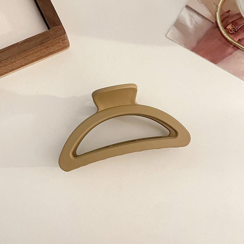 Massive schwarze matte große Haarklammern aus Acryl, Haarnadeln, Hai-Clip, Haarspange, Krabben-Haarspangen, Kopfbedeckung für Frauen, Haar-Accessoires