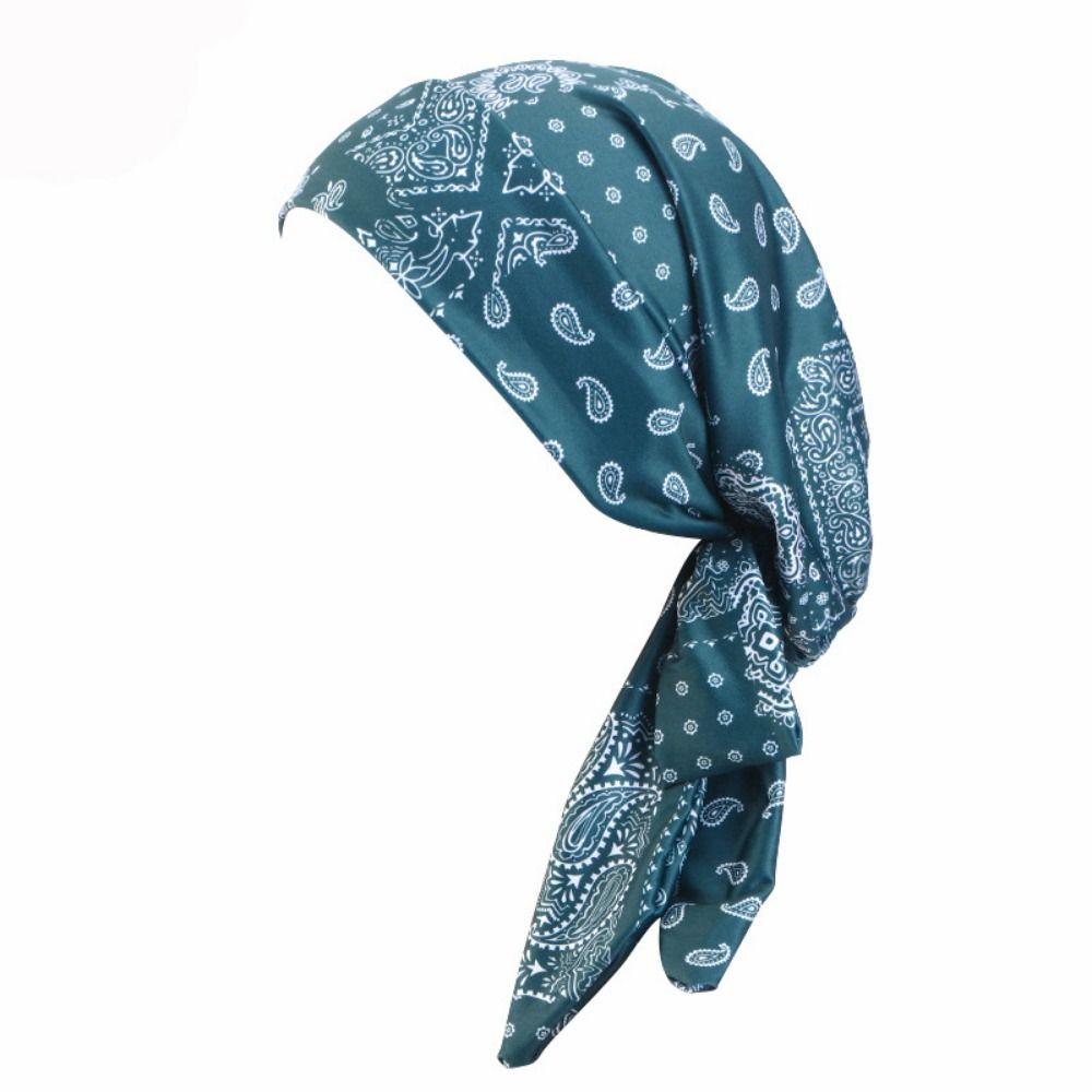 Bohemia Wind Cotton Hat Bandana Casual Chemotherapy Hat Sleep Caps Beanies Headwrap  Women National